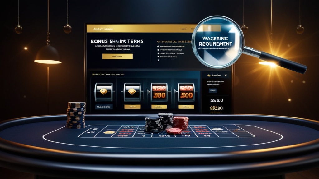 Casinotafel met bonusvoorwaarden en inzetvereisten in een vergelijking