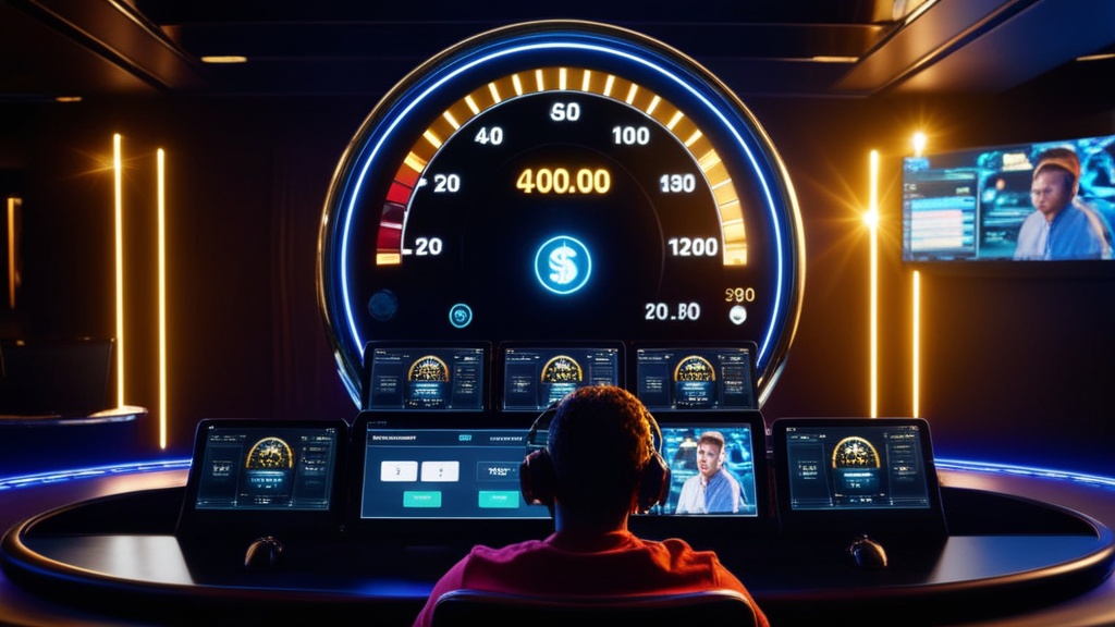 Casinodashboard met uitbetalingstimer en statusmeldingen